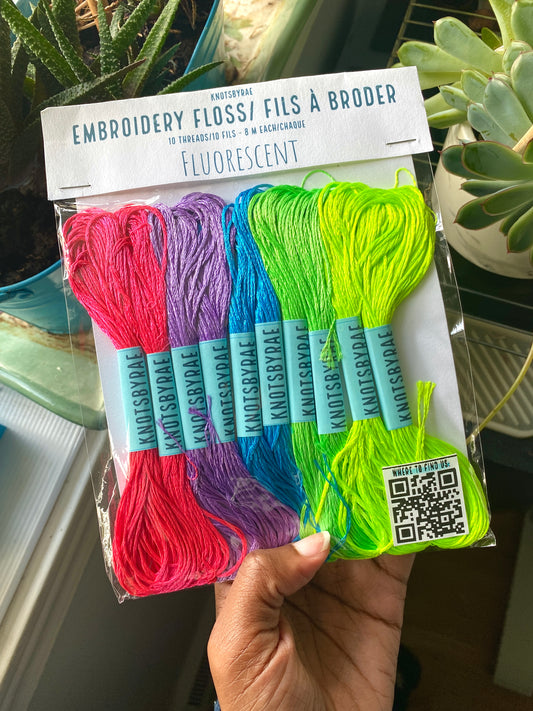 Fluorescent Embroidery Floss