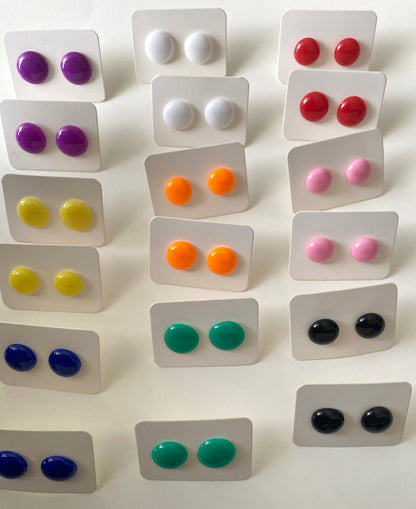Colourful Stud Earrings