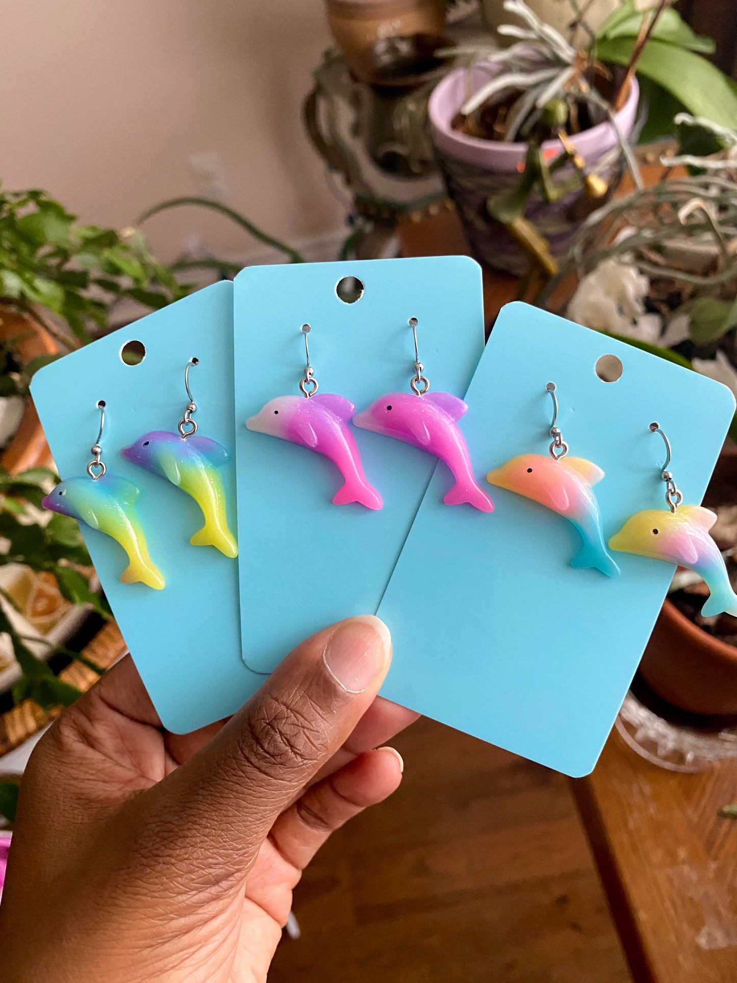 Dolphin Dangle Earrings