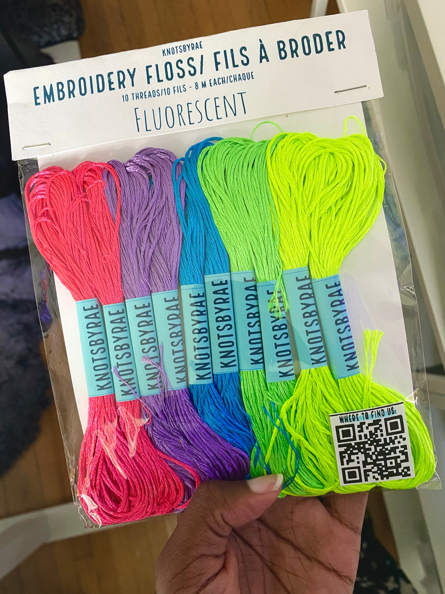 Fluorescent Embroidery Floss