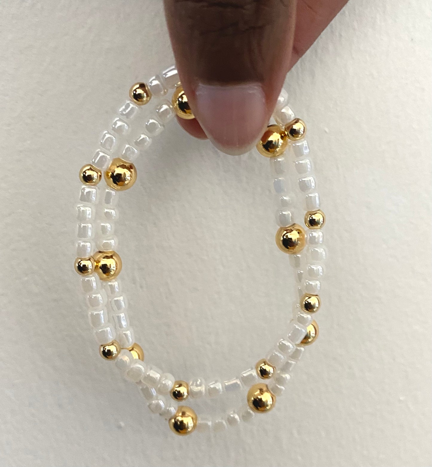 Gold Seed Bead Bracelets