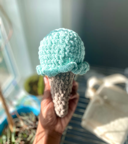 Ice Cream Cone Crochet Plushies
