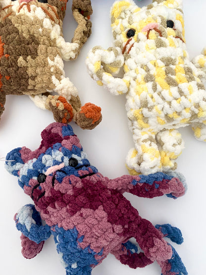 Leggy Cat Crochet Plushies