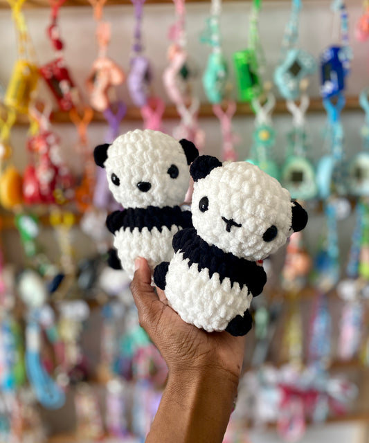 Panda Mini Crochet Plushies