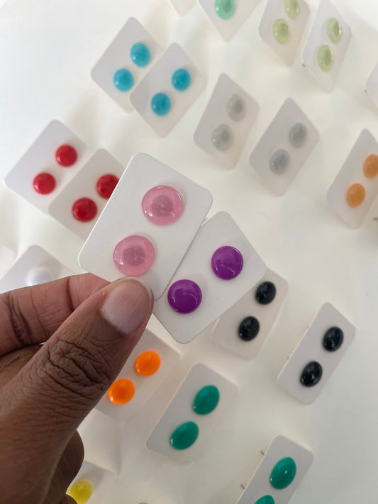 Colourful Stud Earrings