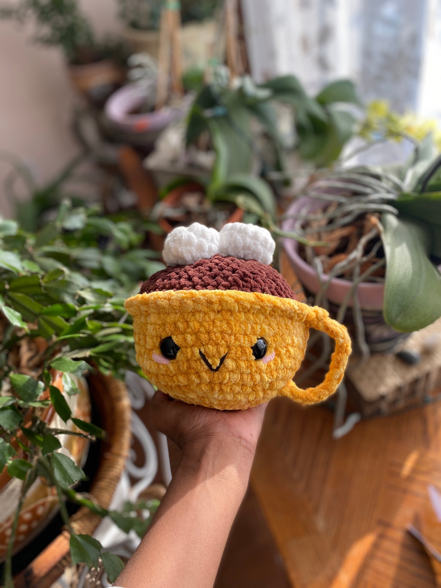 Hot Chocolate/Coffee Crochet Plushies