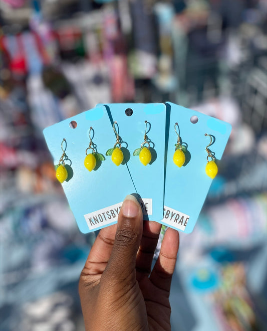 Lemon Dangle Earrings