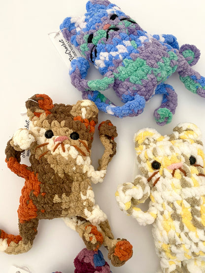 Leggy Cat Crochet Plushies
