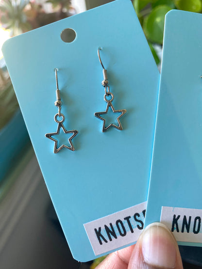 Silver Stars Earrings