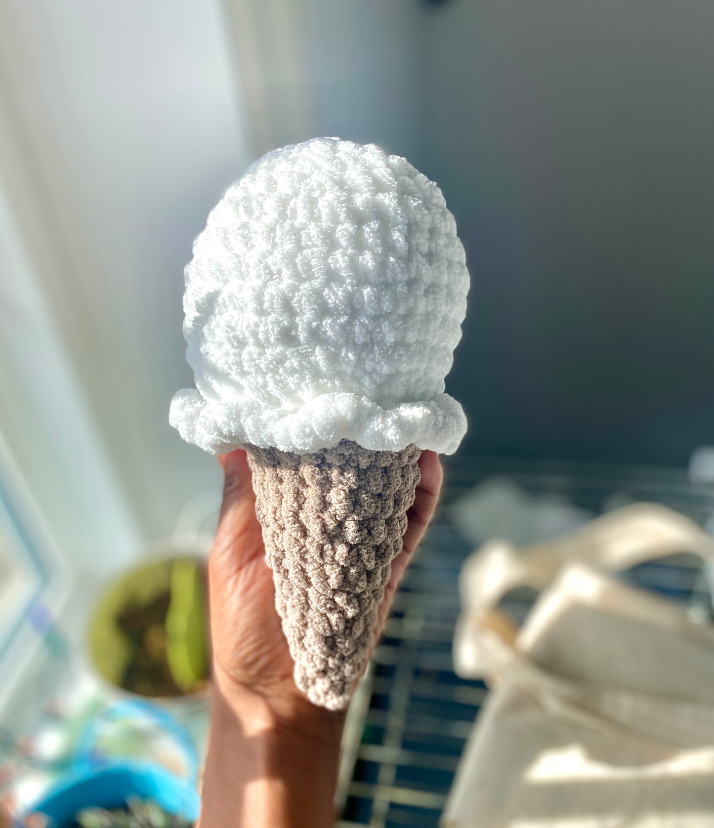 Ice Cream Cone Crochet Plushies