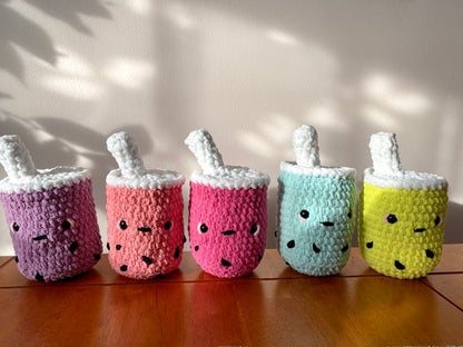 Bubble Tea Crochet Plushies