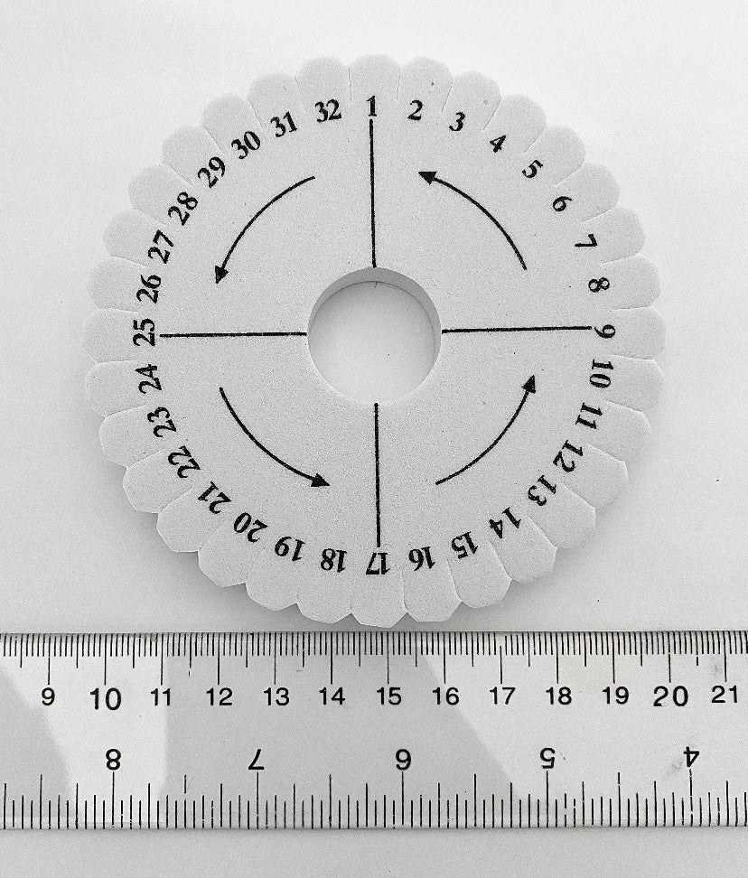 2 Foam Kumihimo Round Discs