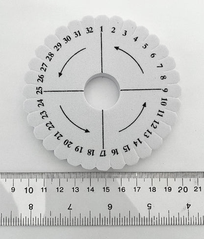 2 Foam Kumihimo Round Discs