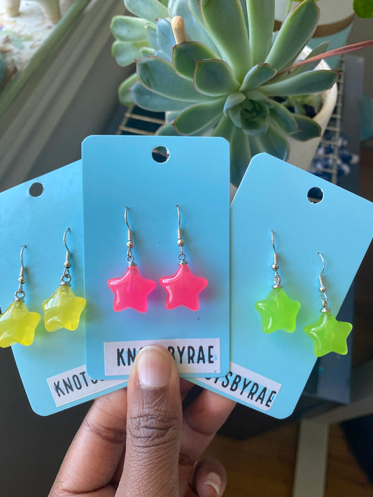 Jelly Star Earrings