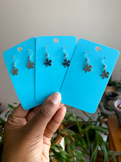 Four Leaf Clover Dangle Earrings
