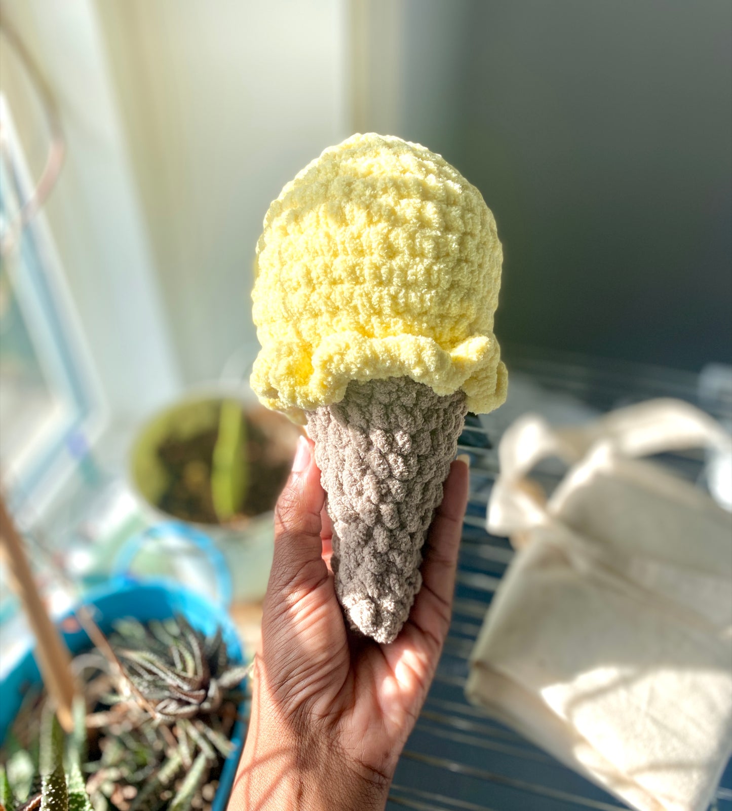 Ice Cream Cone Crochet Plushies