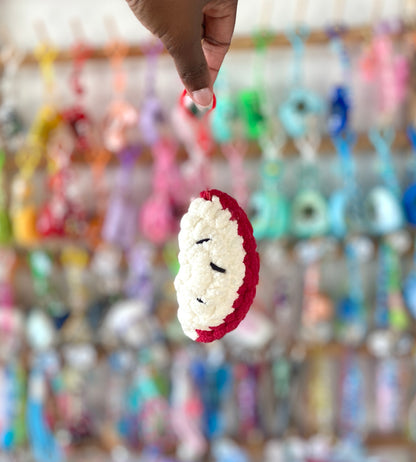 Fruit Slice Crochet Keychains