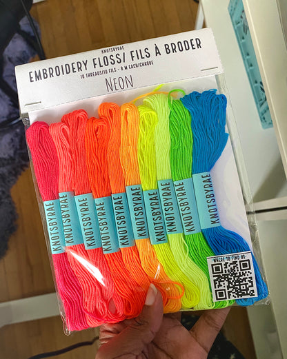Neon Embroidery Floss