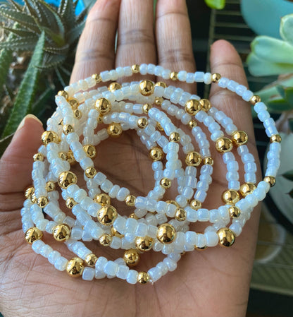 Gold Seed Bead Bracelets