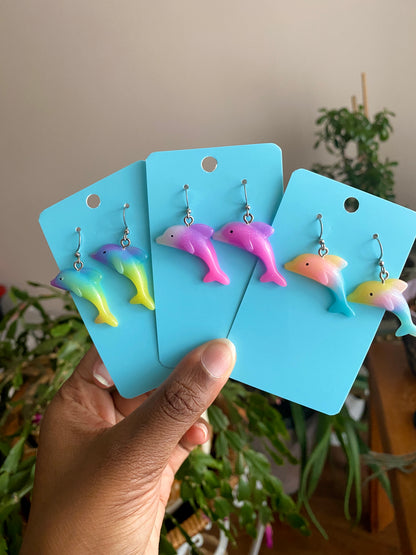 Dolphin Dangle Earrings