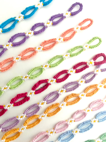 Daisy Chain Flower Friendship Bracelets (Made to Order)
