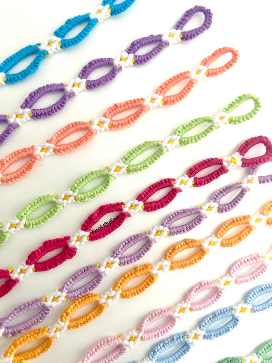 Daisy Chain Flower Friendship Bracelets (Made to Order)