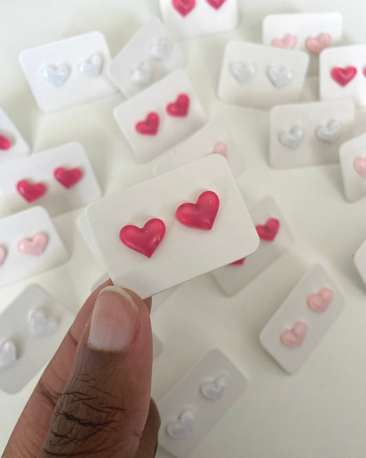 Mini Heart Stud Earrings