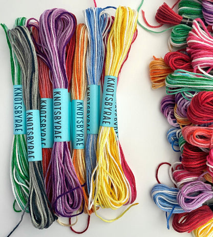 Tie Dye Embroidery Floss