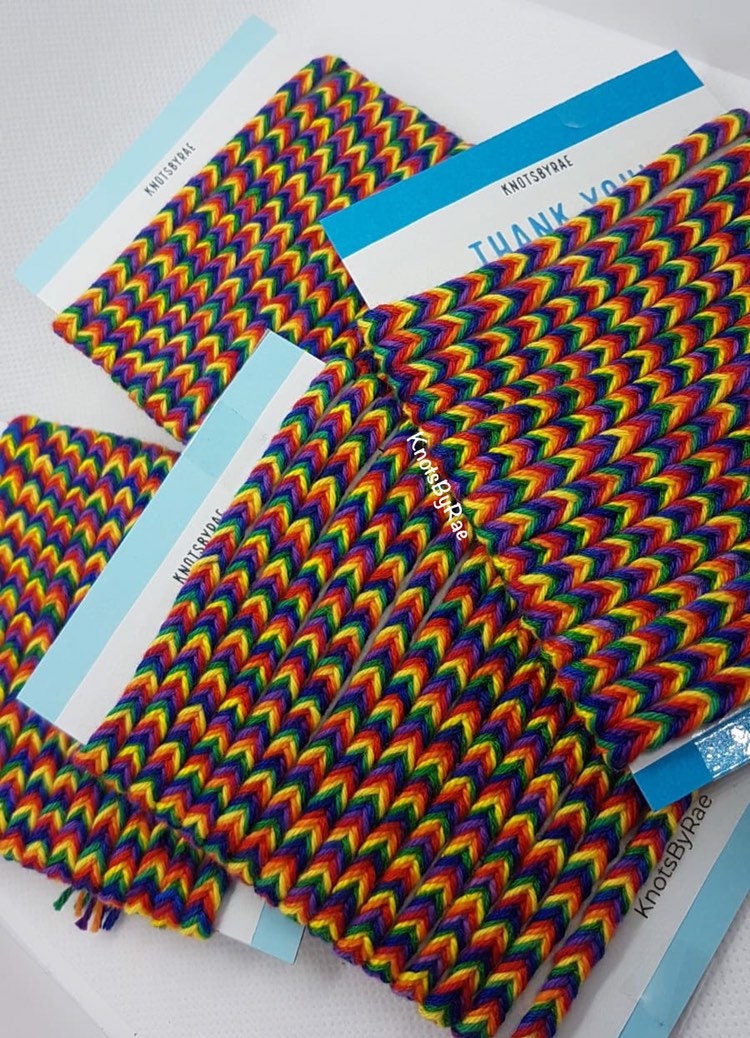 Rainbow Fishtail Friendship Bracelets (Made to Order)
