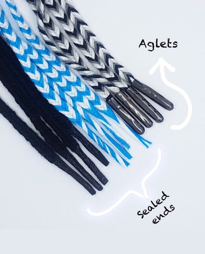 Custom Shoelaces Fishtail Braid