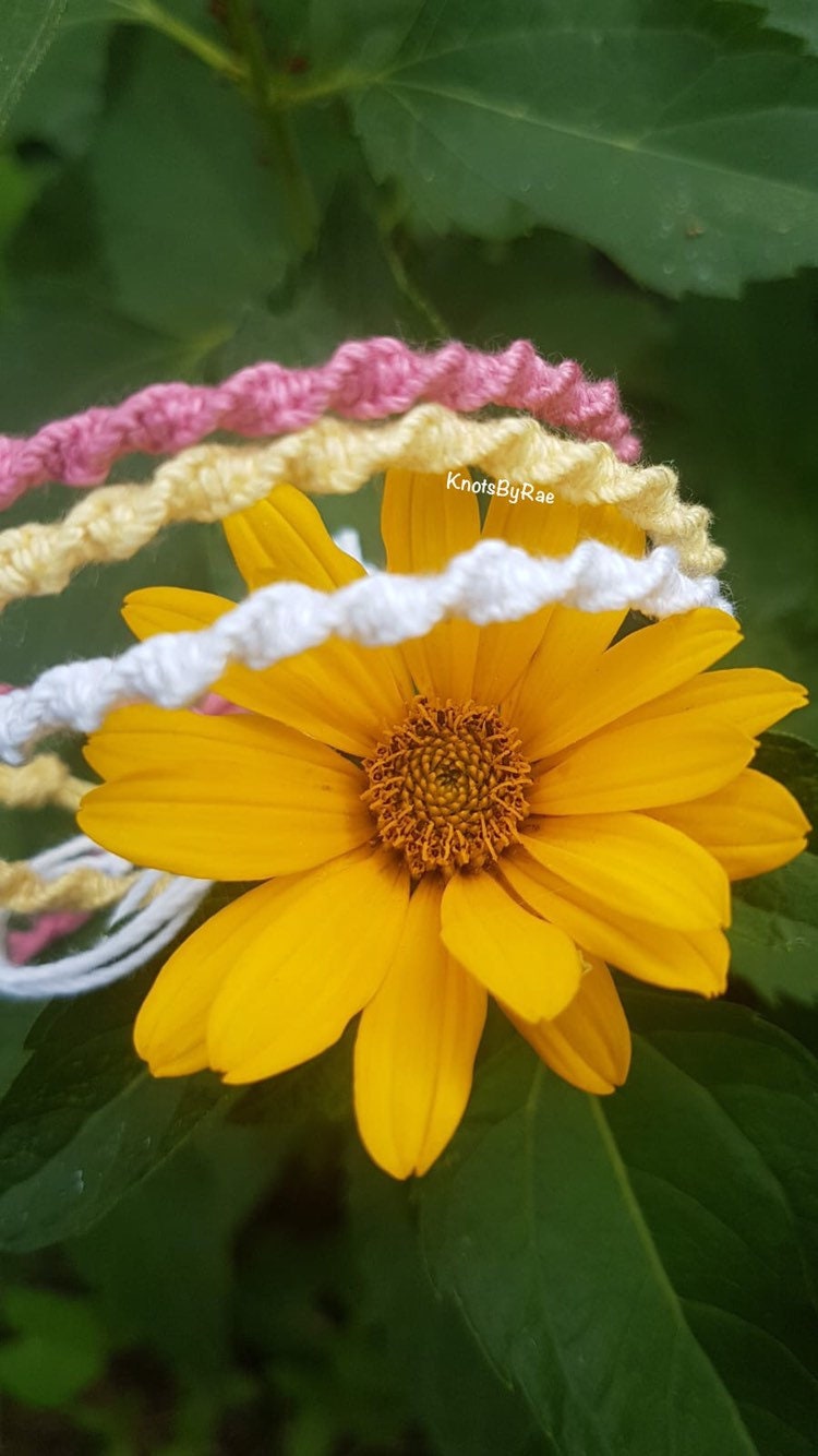 Thin Spiral Macrame Bracelets