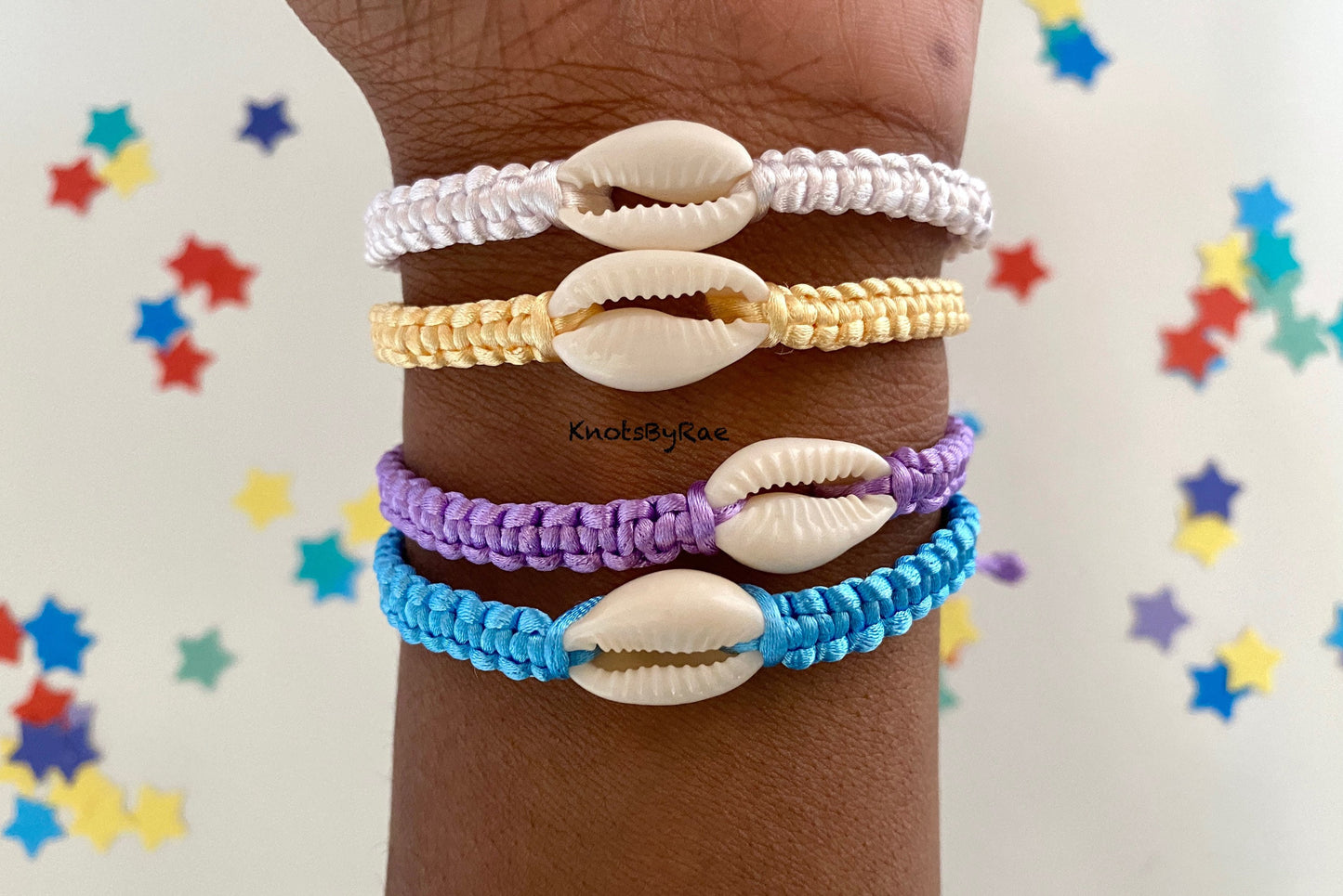 Cowrie Sea Shell Macrame Bracelets
