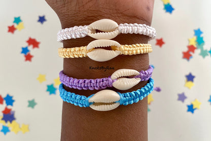 Cowrie Sea Shell Macrame Bracelets