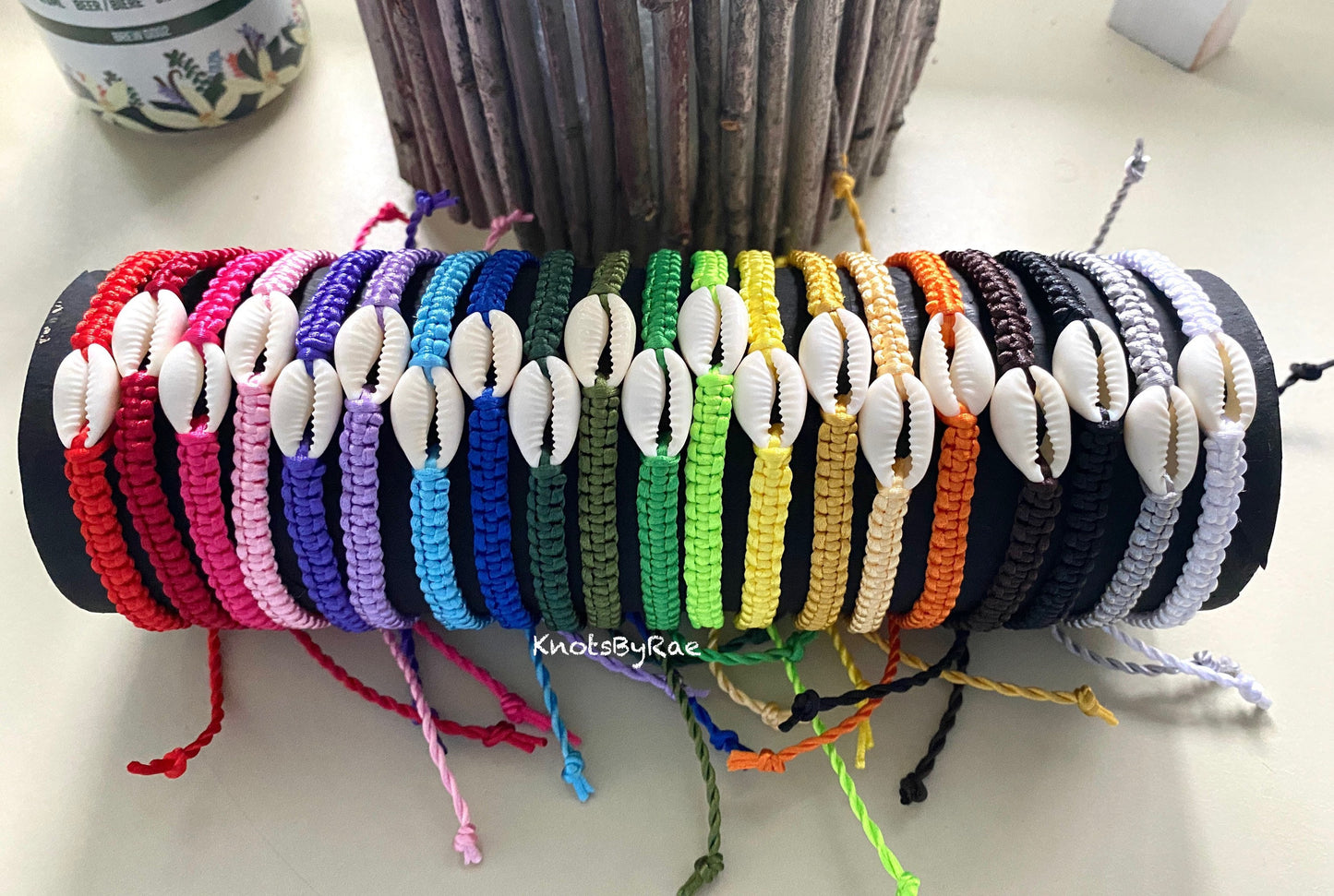 Cowrie Sea Shell Macrame Bracelets