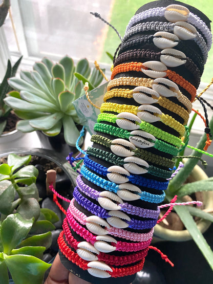 Cowrie Sea Shell Macrame Bracelets