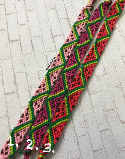 Watermelon Friendship Bracelets (Made to Order)