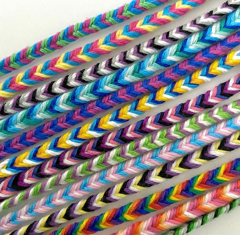 LGBTQ Pride Fishtail Friendship Bracelets (Made to Order)