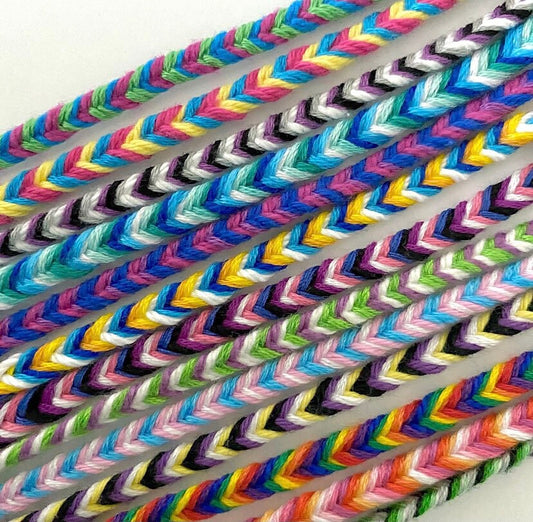 LGBTQ Pride Fishtail Friendship Bracelets (Made to Order)