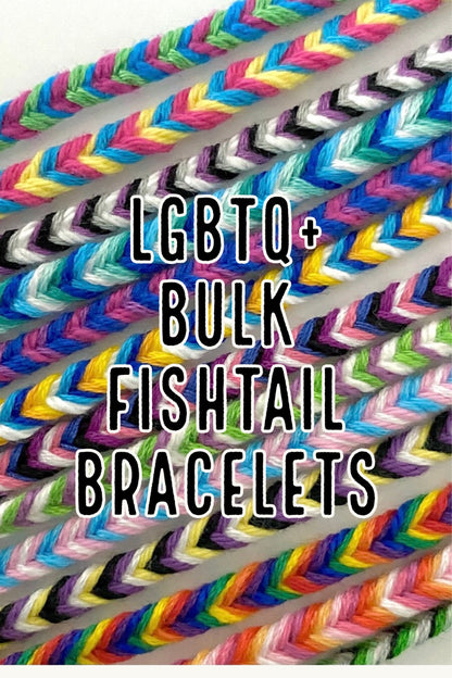 LGBTQ Pride Fishtail Friendship Bracelets (Made to Order)