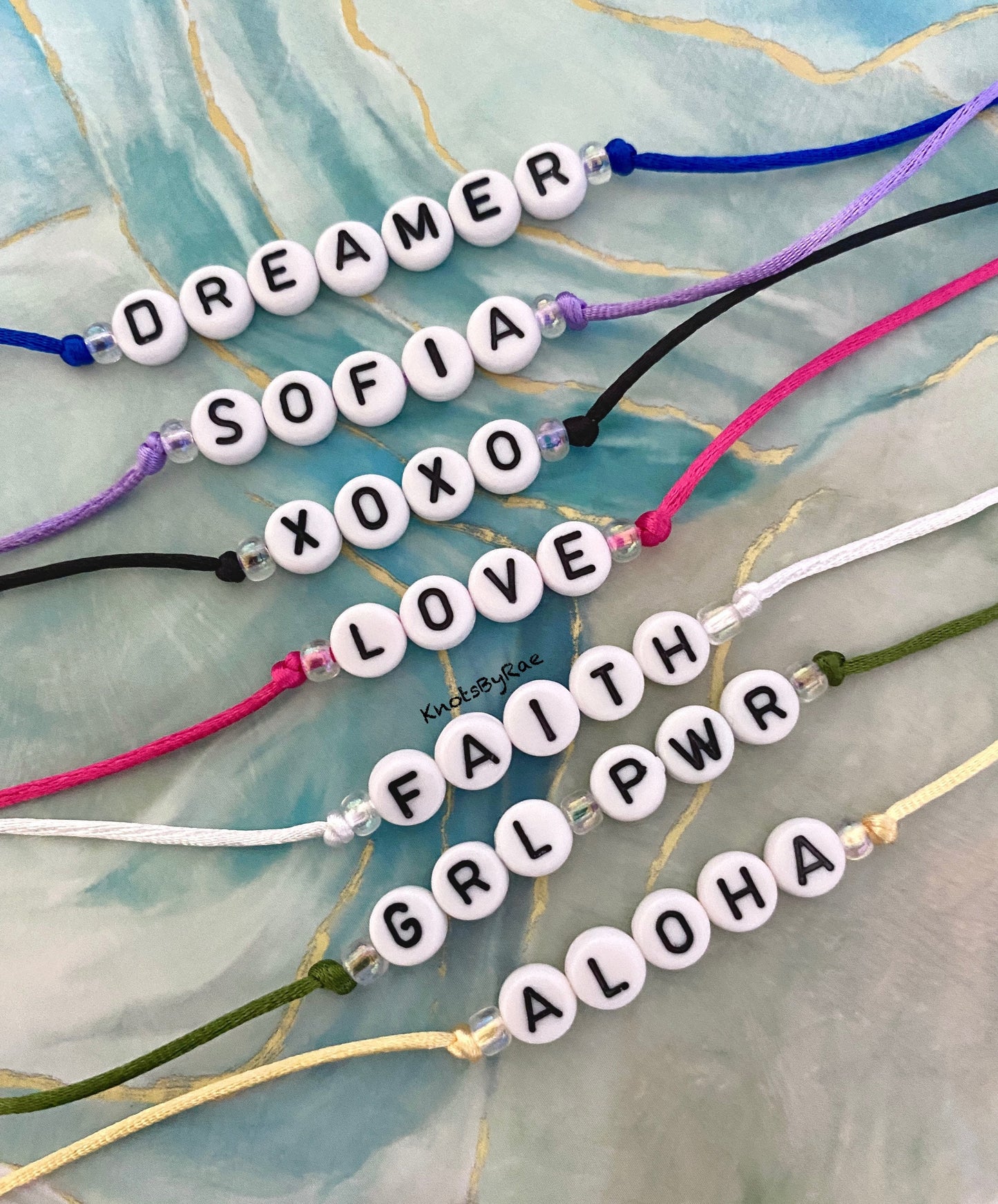 Custom Name Beaded Bracelets
