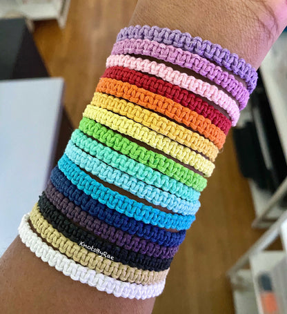 Waxed Cotton Macrame Friendship Bracelets