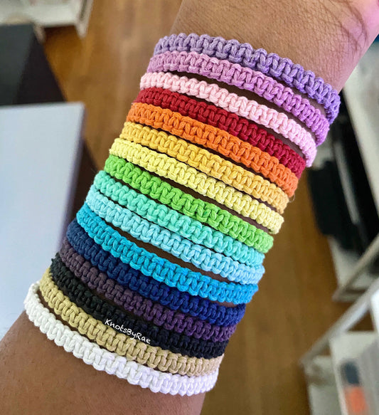Waxed Cotton Macrame Friendship Bracelets