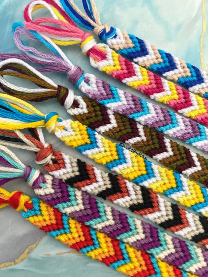 Custom Chevron Stripe Anklets