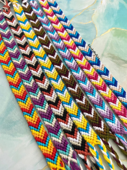 Custom Chevron Stripe Anklets