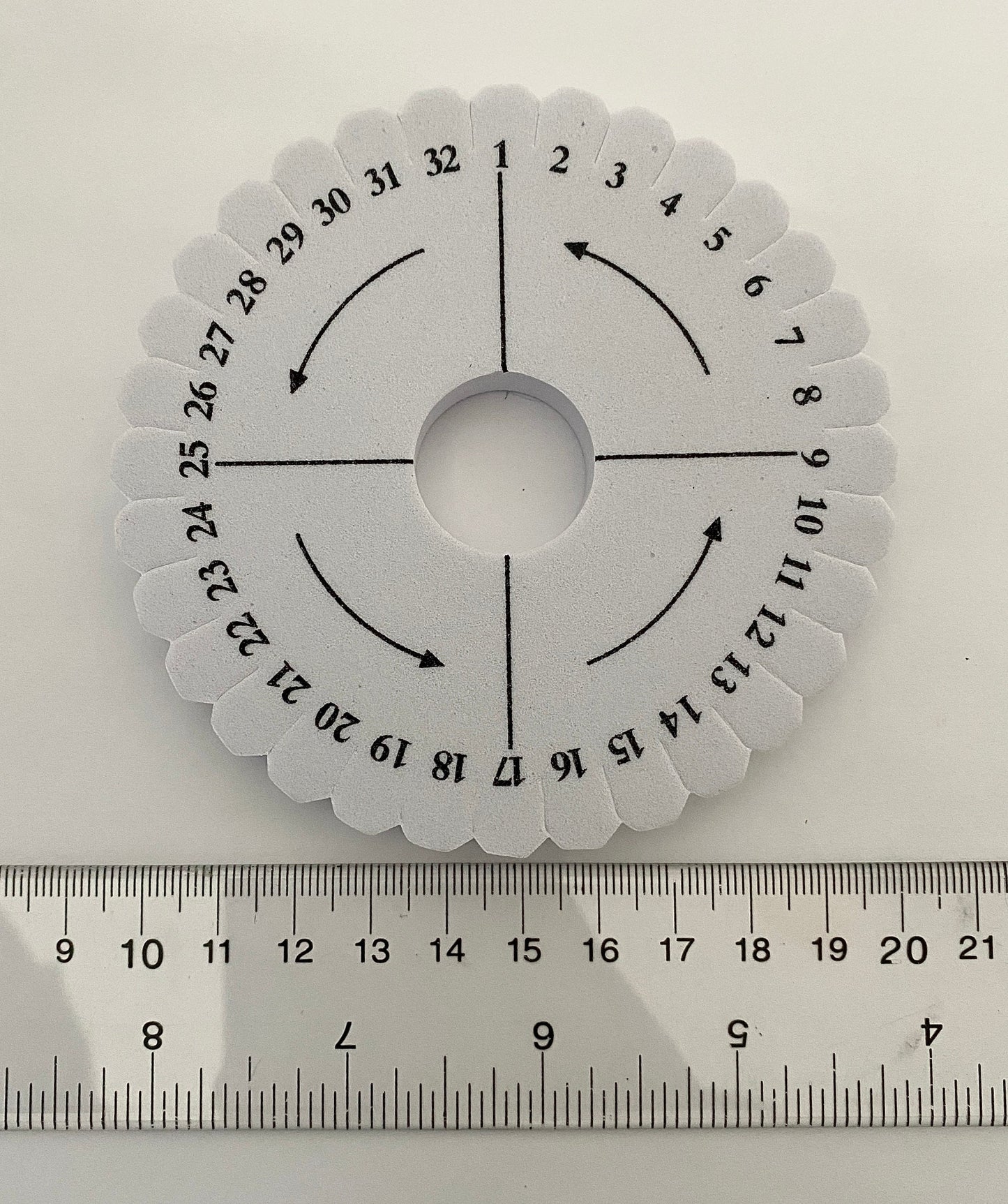 2 Foam Kumihimo Round Discs