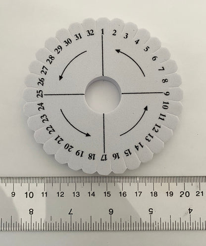 2 Foam Kumihimo Round Discs