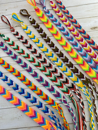 Custom Chevron Stripe Anklets