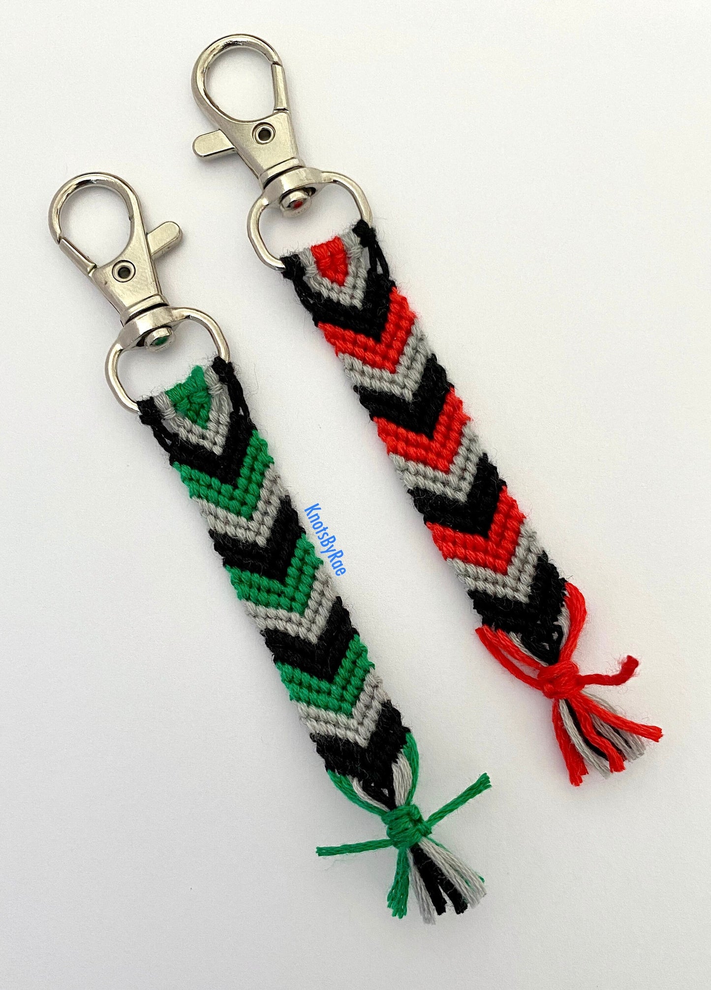 Custom Chevron Thread Keychains