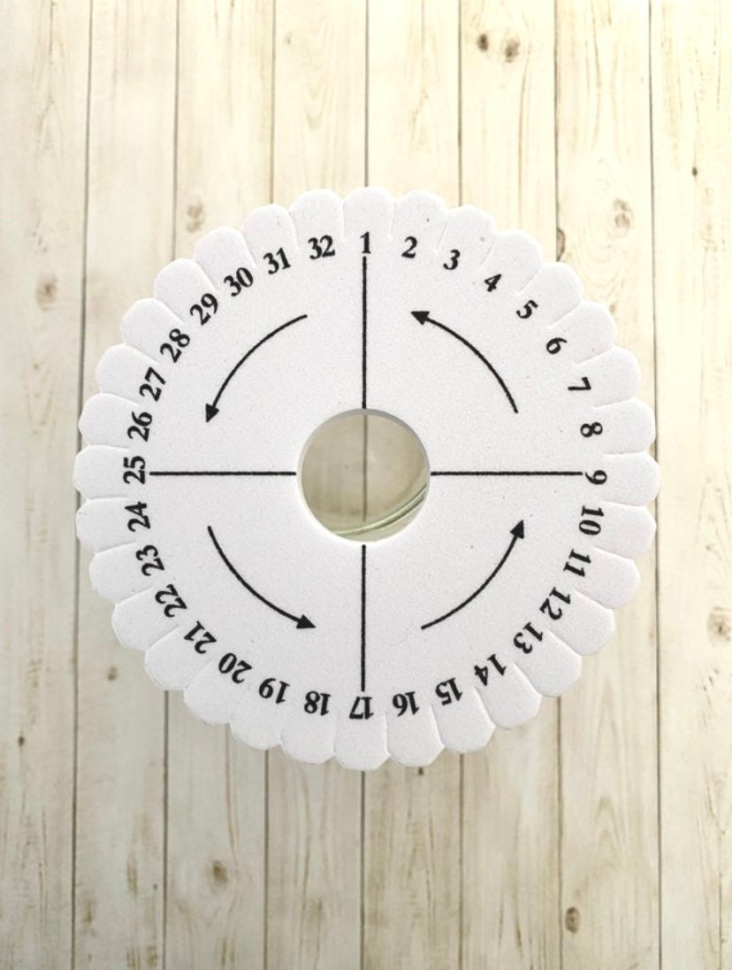 2 Foam Kumihimo Round Discs