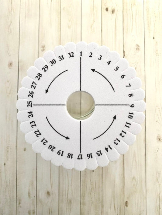 2 Foam Kumihimo Round Discs